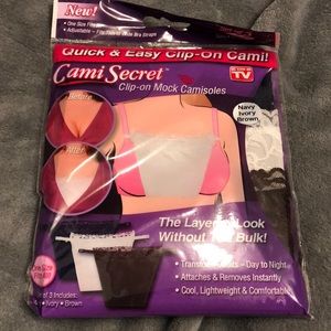 NIB Cami Secret clip on camisoles